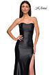 La Femme 32649 Illusion Back Strapless Sweetheart Neck Dress