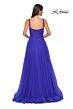 La Femme 32656 Ruched Corset High Slit Dress