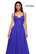 La Femme 32656 Ruched Corset High Slit Dress