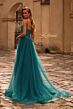 La Femme 32668 Embellished Corset High Slit Dress