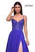 La Femme 32668 Embellished Corset High Slit Dress