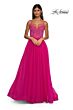 La Femme 32668 Embellished Corset High Slit Dress