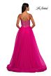 La Femme 32668 Embellished Corset High Slit Dress
