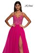 La Femme 32668 Embellished Corset High Slit Dress