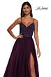 La Femme 32668 Embellished Corset High Slit Dress