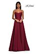 La Femme 32670 Illusion Back Side Pockets High Slit Dress