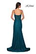 La Femme 32671 High Slit Beaded Lace Corset Dress