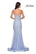 La Femme 32671 High Slit Beaded Lace Corset Dress