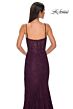 La Femme 32671 High Slit Beaded Lace Corset Dress