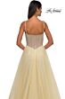 La Femme 32675 Ruched Corset High Slit Dress