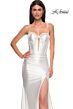 La Femme 32683 Sweetheart Neck Lace-Up Back Corset Dress