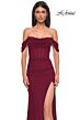 La Femme 32684 Illusion Back Off The Shoulder Corset Dress