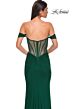 La Femme 32684 Illusion Back Off The Shoulder Corset Dress