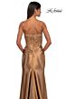 La Femme 32689 Lace Corset Slit Skirt Dress