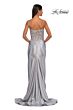 La Femme 32689 Lace Corset Slit Skirt Dress