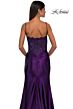 La Femme 32689 Lace Corset Slit Skirt Dress
