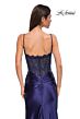 La Femme 32689 Lace Corset Slit Skirt Dress
