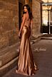 La Femme 32691 Embellished Corset Sheer Back Dress