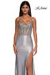 La Femme 32691 Embellished Corset Sheer Back Dress