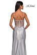 La Femme 32691 Embellished Corset Sheer Back Dress