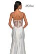 La Femme 32691 Embellished Corset Sheer Back Dress