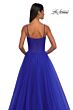 La Femme 32700 Ruched Corset High Slit Dress