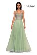 La Femme 32703 Embellished Corset High Slit Dress
