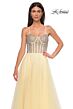 La Femme 32703 Embellished Corset High Slit Dress