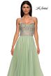 La Femme 32703 Embellished Corset High Slit Dress