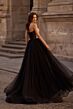 La Femme 32704 Rhinestone Top Illusion Back Strapless Dress