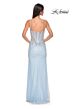 La Femme 32717 High Slit Corset Top Embellished Dress