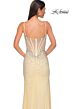 La Femme 32717 High Slit Corset Top Embellished Dress
