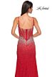 La Femme 32717 High Slit Corset Top Embellished Dress
