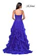 La Femme 32719 Ruffle Skirt Ruched Corset Dress