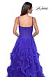 La Femme 32719 Ruffle Skirt Ruched Corset Dress