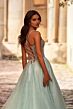 La Femme 32725 Plunging Neckline Hot Fix Corset Dress