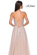 La Femme 32725 Plunging Neckline Hot Fix Corset Dress