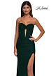 La Femme 32734 Illusion Back Strapless Corset Dress