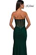 La Femme 32734 Illusion Back Strapless Corset Dress