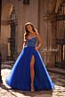 La Femme 32754 Embellished Corset High Slit Dress