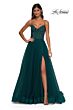La Femme 32754 Embellished Corset High Slit Dress