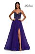 La Femme 32754 Embellished Corset High Slit Dress