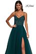 La Femme 32754 Embellished Corset High Slit Dress