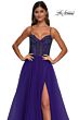 La Femme 32754 Embellished Corset High Slit Dress