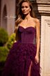 La Femme 32760 Ruffle Skirt Strapless Corset Dress