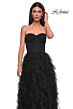 La Femme 32760 Ruffle Skirt Strapless Corset Dress