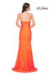 La Femme 32773 High Slit Beaded Lace Strapless Dress