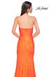 La Femme 32773 High Slit Beaded Lace Strapless Dress