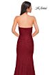 La Femme 32773 High Slit Beaded Lace Strapless Dress