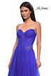 La Femme 32789 Embellished Waist Ruched Corset Dress